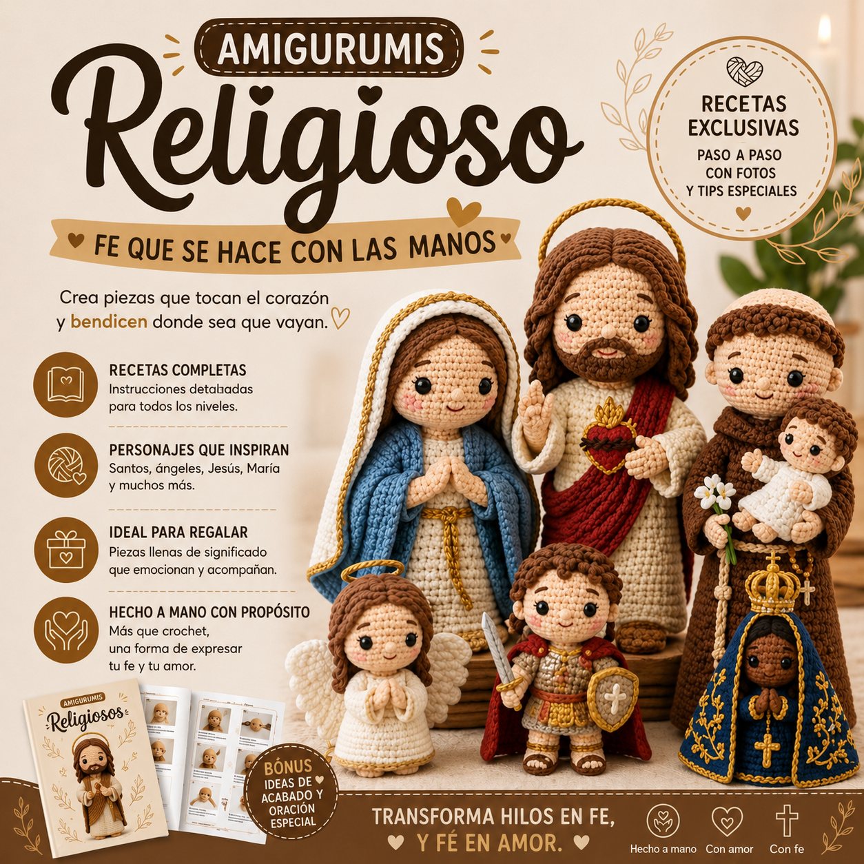 Amigurumis religiosos - fe que se hace con las manos